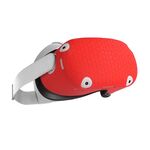 Силиконовый защитный чехол на переднюю панель шлема Oculus Quest 2 красный