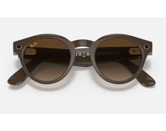 Smart очки RAY-BAN STORIES | ROUND |Оправа коричневая|Линзы коричневые (v.1)