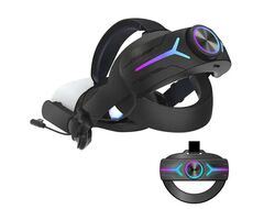 Регулируемое крепление для Oculus Quest 3 с подсветкой и аккумулятором 8000 mAh | Черный