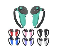 Силиконовые защитные чехлы с ремешком для контроллеров Oculus Quest 3 / 3S | Серый