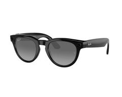 Умные очки RAY-BAN HEADLINER| Цвет оправы - Shiny Black | Цвет линз - Light Grey Polarized (2023)