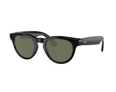 Умные очки RAY-BAN HEADLINER| Цвет оправы - Shiny Black | Цвет линз - Green-G15 Transitions (2023)