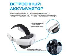Регулируемое крепление Battery Head Strap для Oculus Quest 3 / 3S | KIWI design