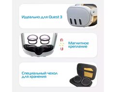Магнитные линзы с диоптриями при близорукости для шлема Oculus Quest 3