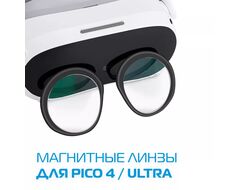 Магнитные линзы с диоптриями для Pico 4 / Ultra (по рецепту)